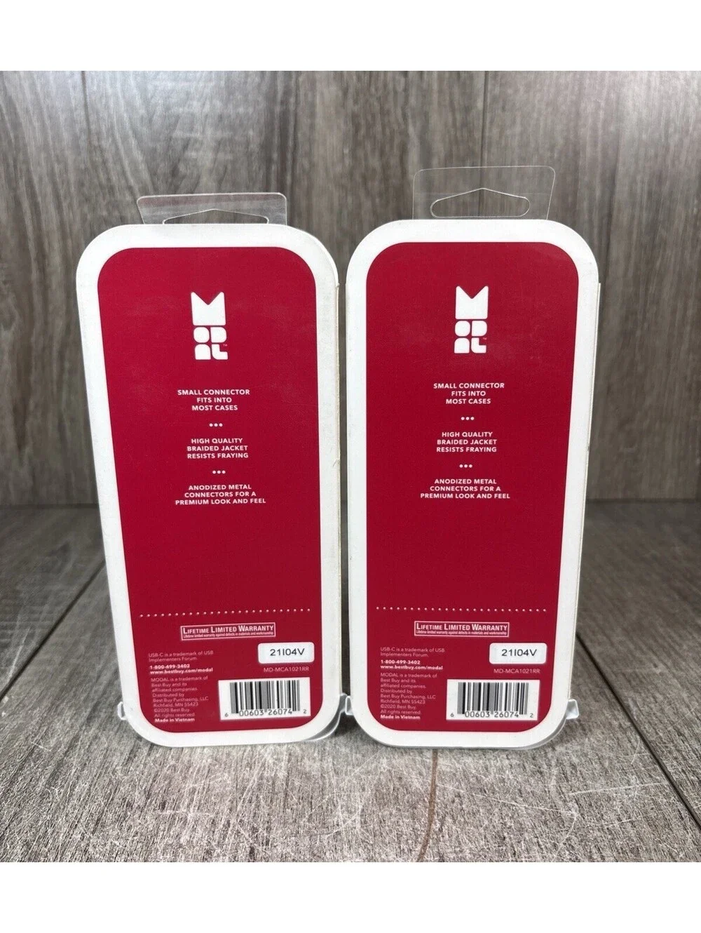 Modal by BestBuy USB to USB-C Type C Braided Cable 10FT in Red - TYPE C 10 FT